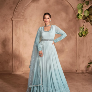 Blue Anarkali